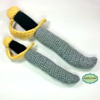 Crochet Sword Patter by AMKCrochet